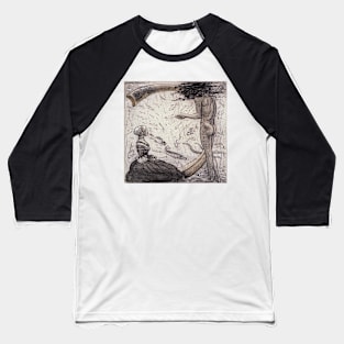 Agneta and the Sea King - John Bauer Baseball T-Shirt